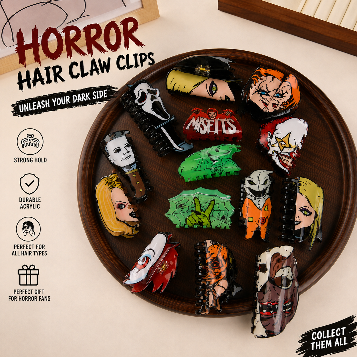Midnight Horror Claw Clip